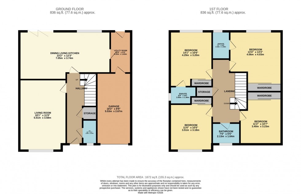 Floorplan for Riflemans Close, Wilmslow, SK9
