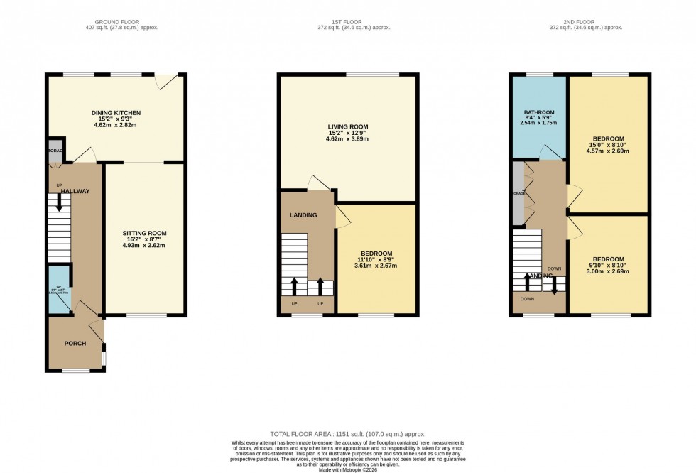 Floorplan for Clough Avenue, Wilmslow, SK9