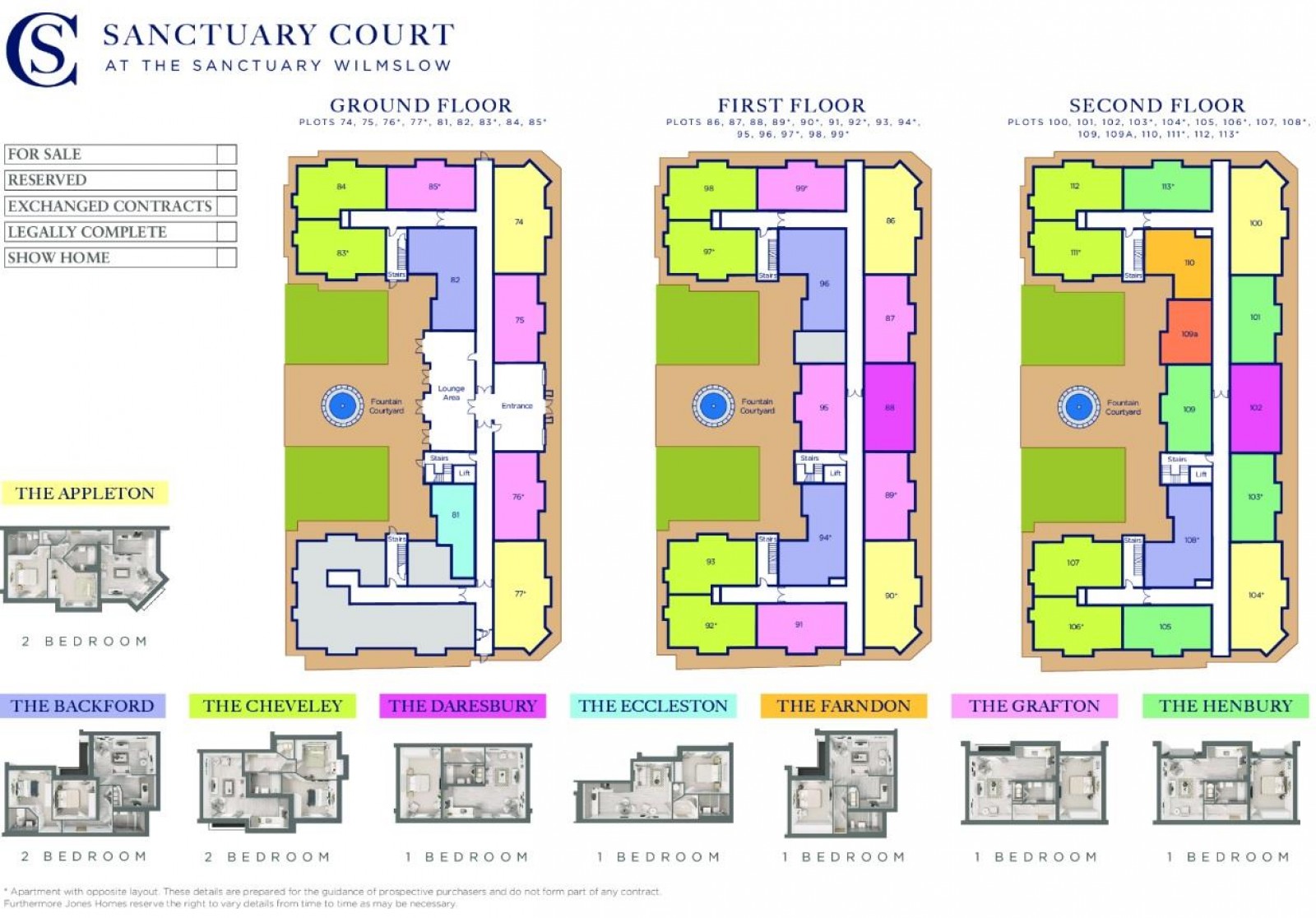 Floorplan for Sanctuary Court, Jamie Webb Drive, Handforth