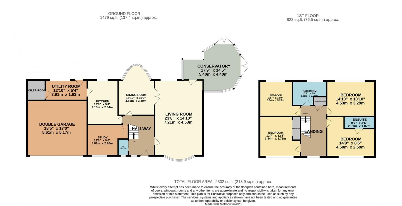 Floorplan for Rowanside, Prestbury, Macclesfield