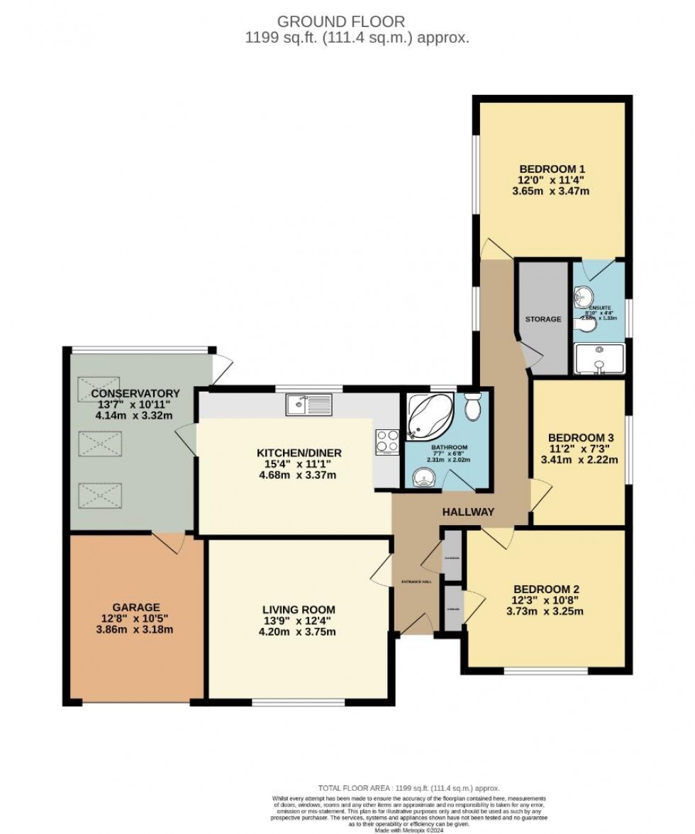 Floorplan for South Close, Wilmslow