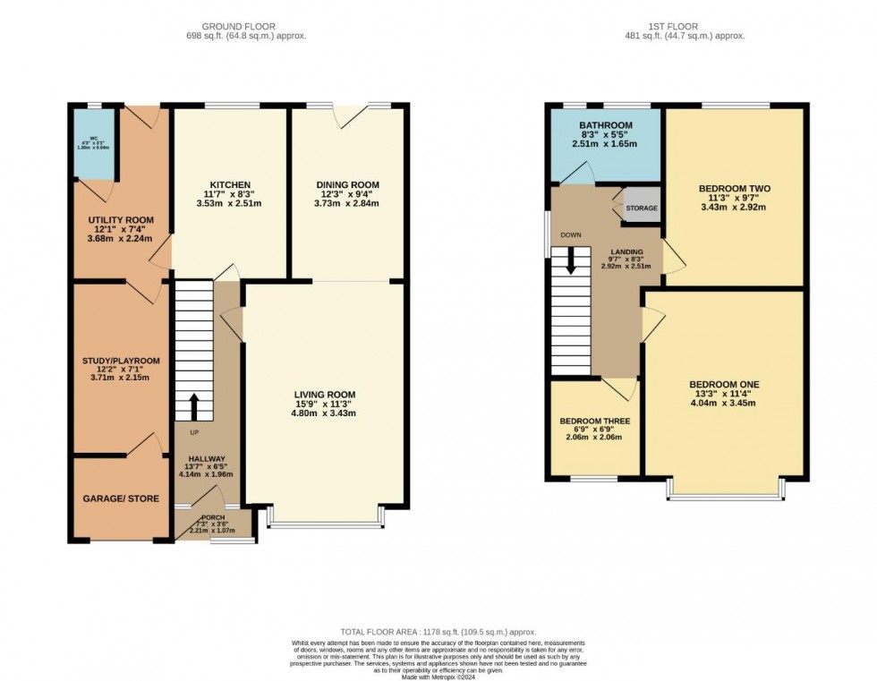 Floorplan for Meadway, Bramhall