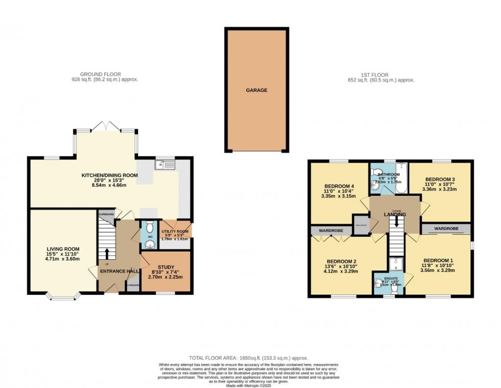 Floorplan for Primrose Way, Wilmslow
