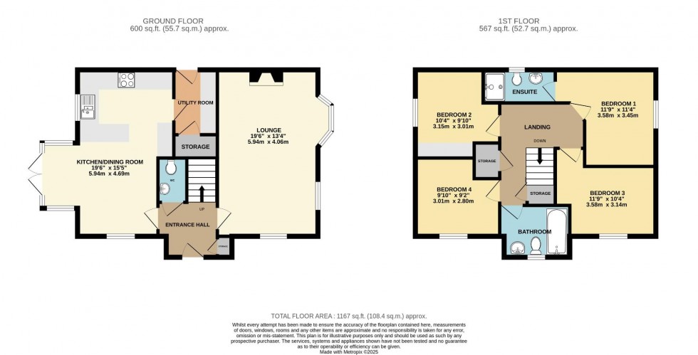 Floorplan for Symmonds Close, Wilmslow