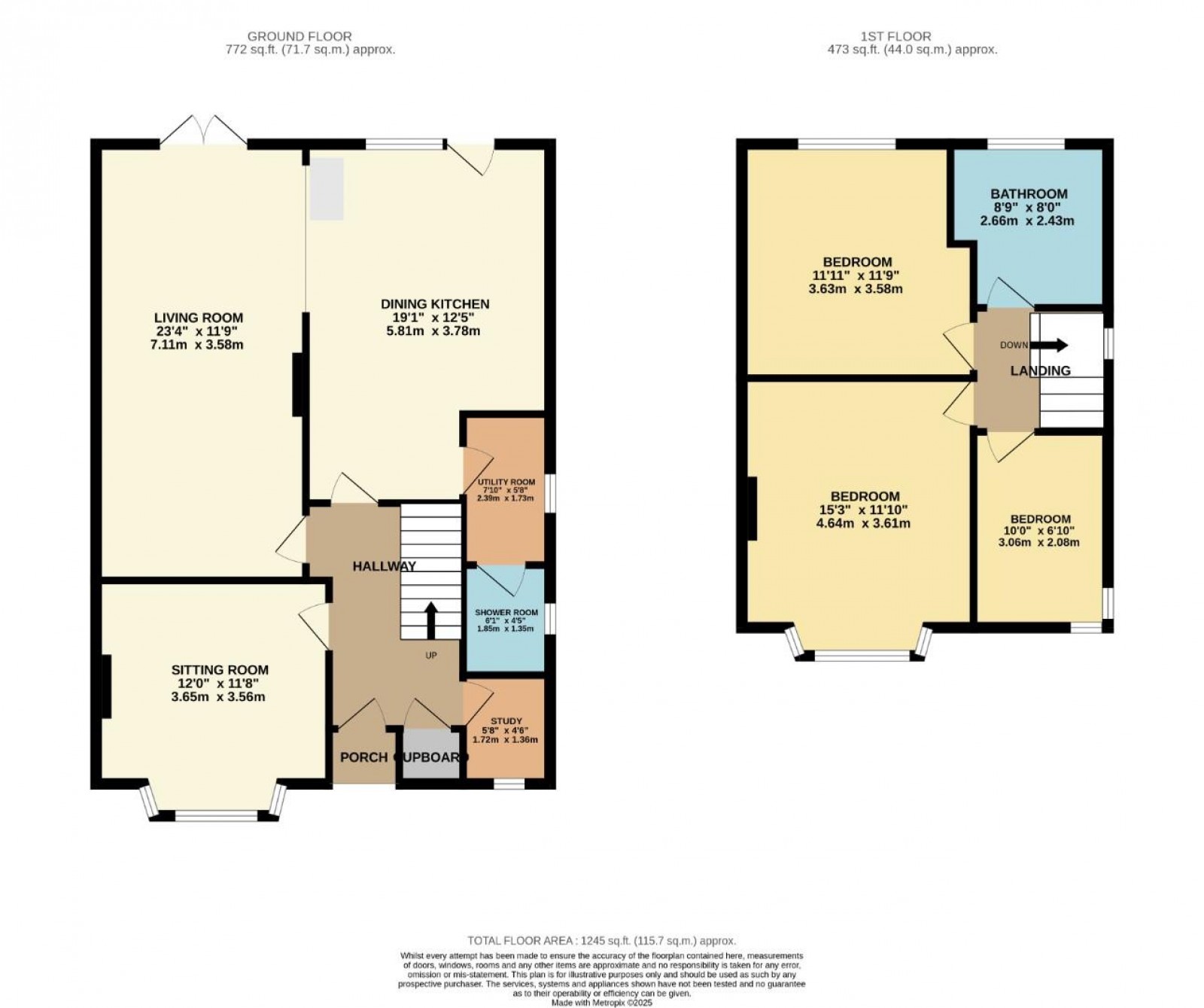 Floorplan for Davehall Avenue, Wilmslow