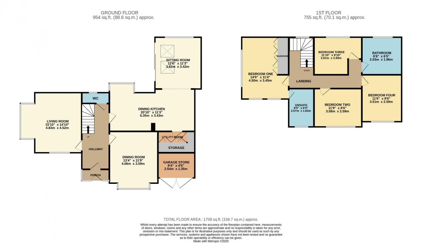 Floorplan for Woodsmoor Lane, Woodsmoor