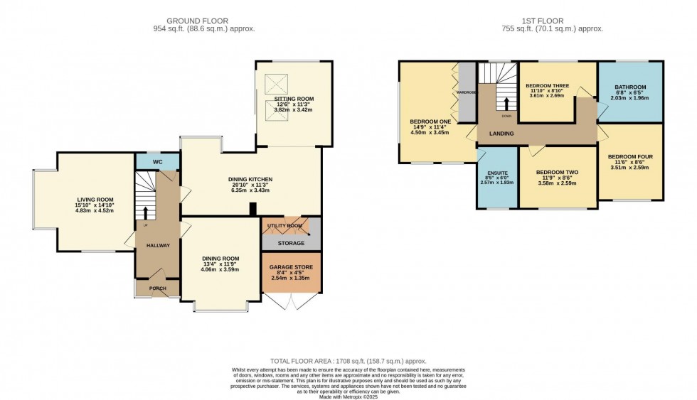 Floorplan for Woodsmoor Lane, Woodsmoor