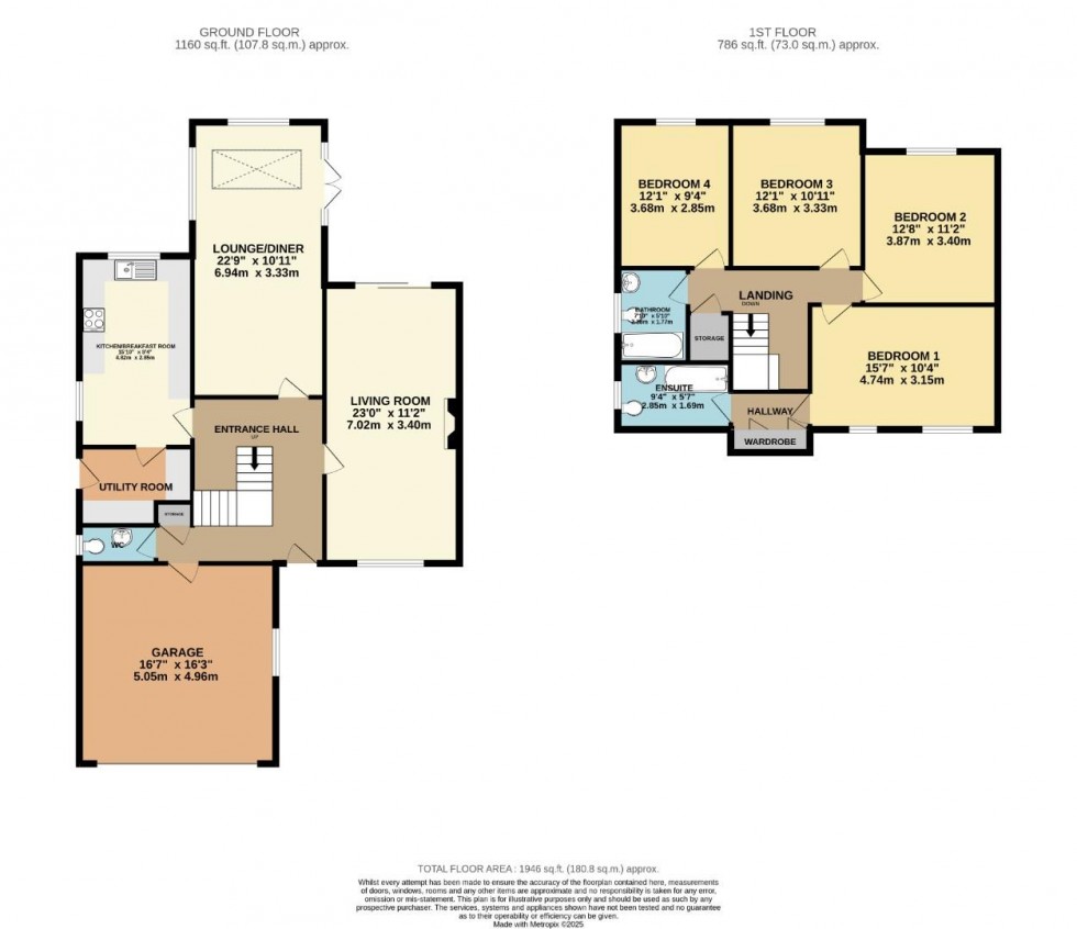 Floorplan for Croft Road, Wilmslow