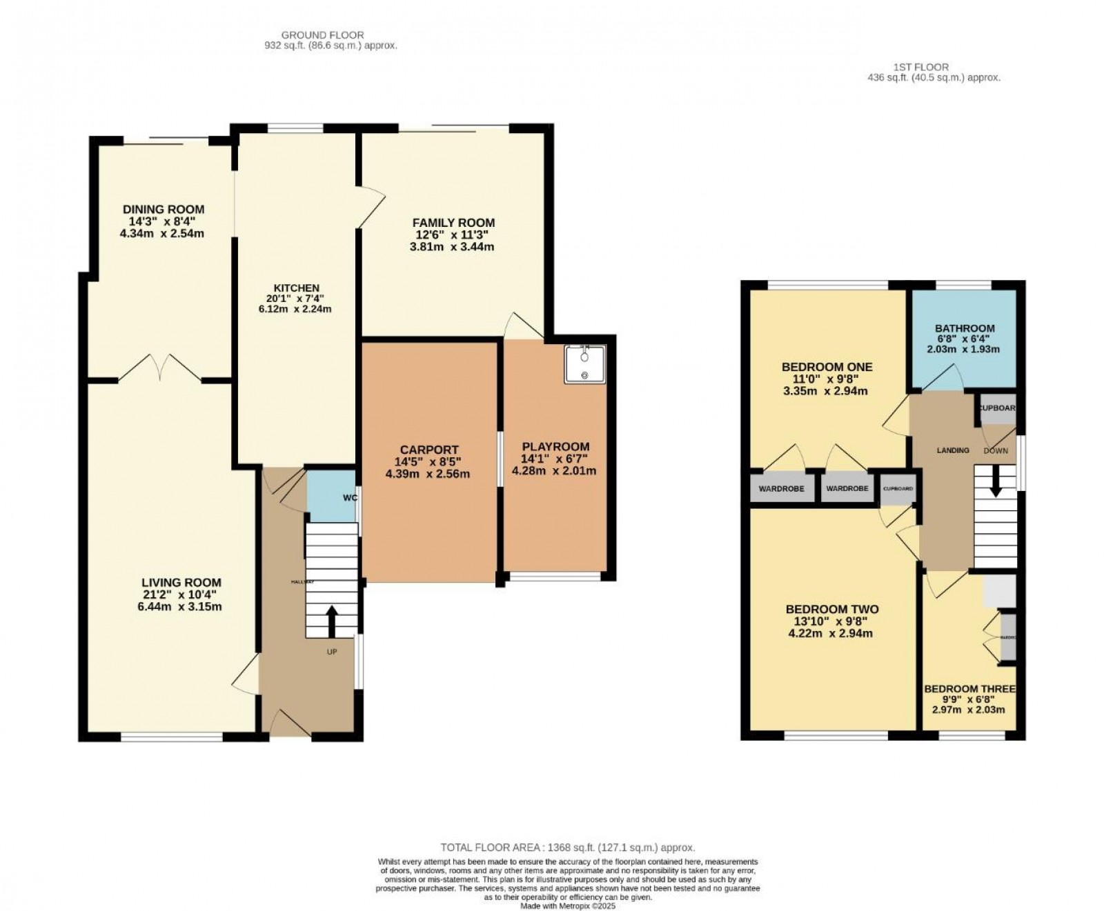 Floorplan for Fountains Road, Cheadle Hulme