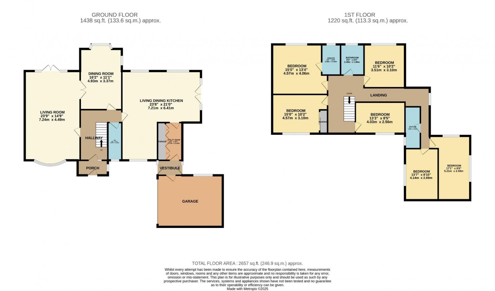 Floorplan for Blenheim Close, Wilmslow