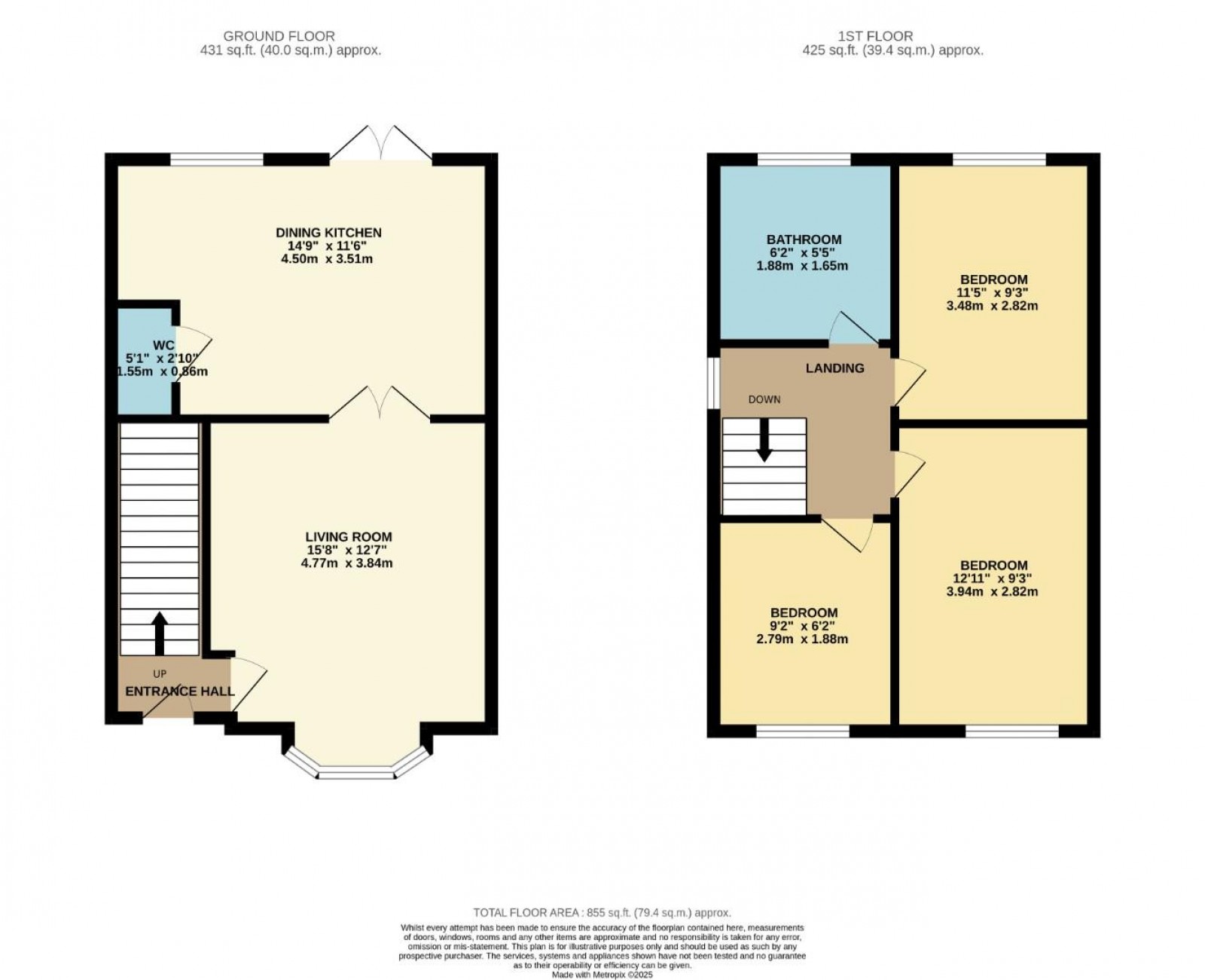 Floorplan for Arnside Avenue, Hazel Grove