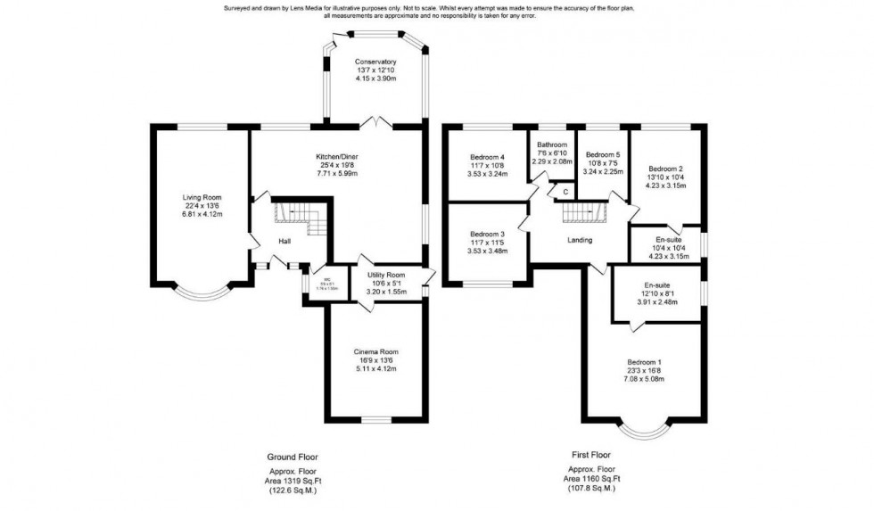 Floorplan for Wolverton Drive, Wilmslow