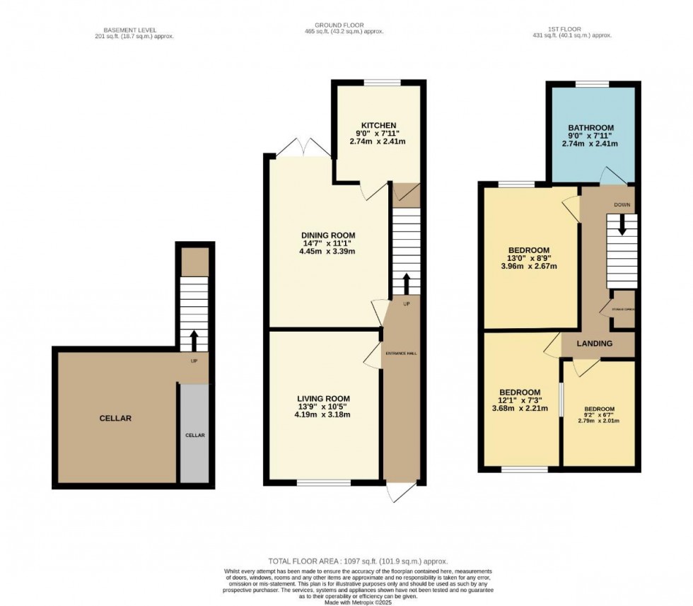 Floorplan for Boothby Street, Stockport