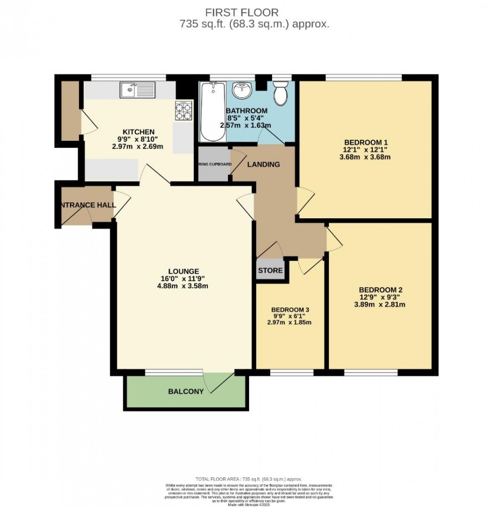 Floorplan for Damery Court, Bramhall