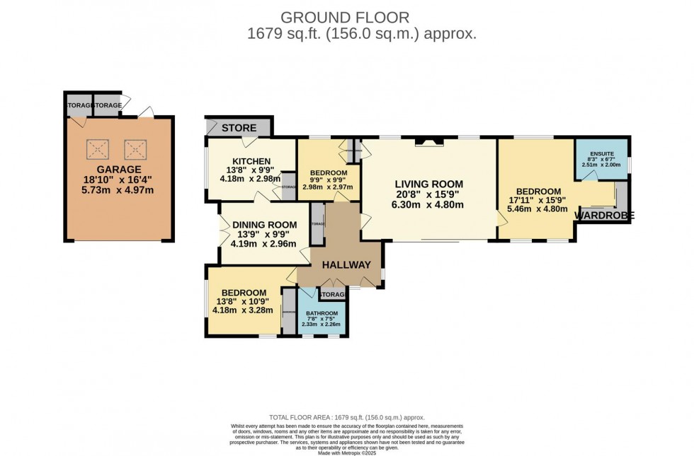 Floorplan for Cobbetts Way, Wilmslow