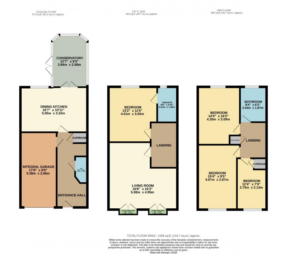 Floorplan for Chamberlain Drive, Wilmslow