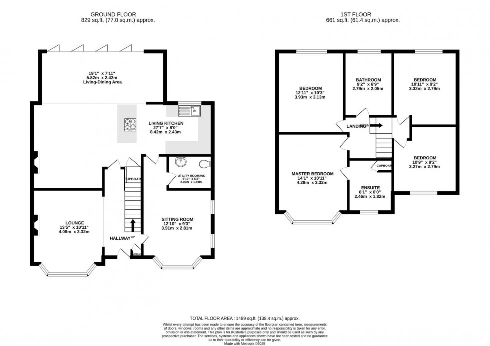 Floorplan for Westward Road, Wilmslow