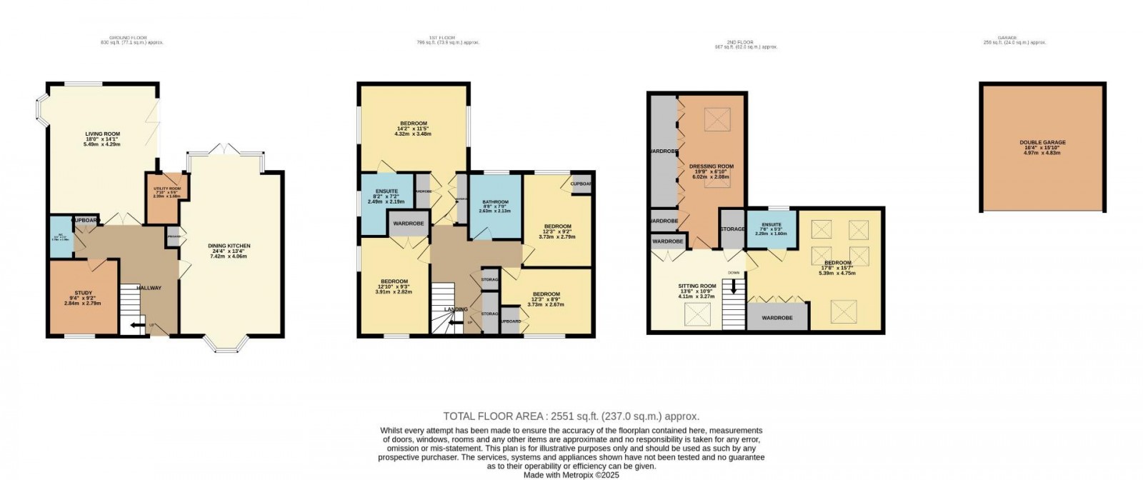 Floorplan for Colstone Close, Wilmslow