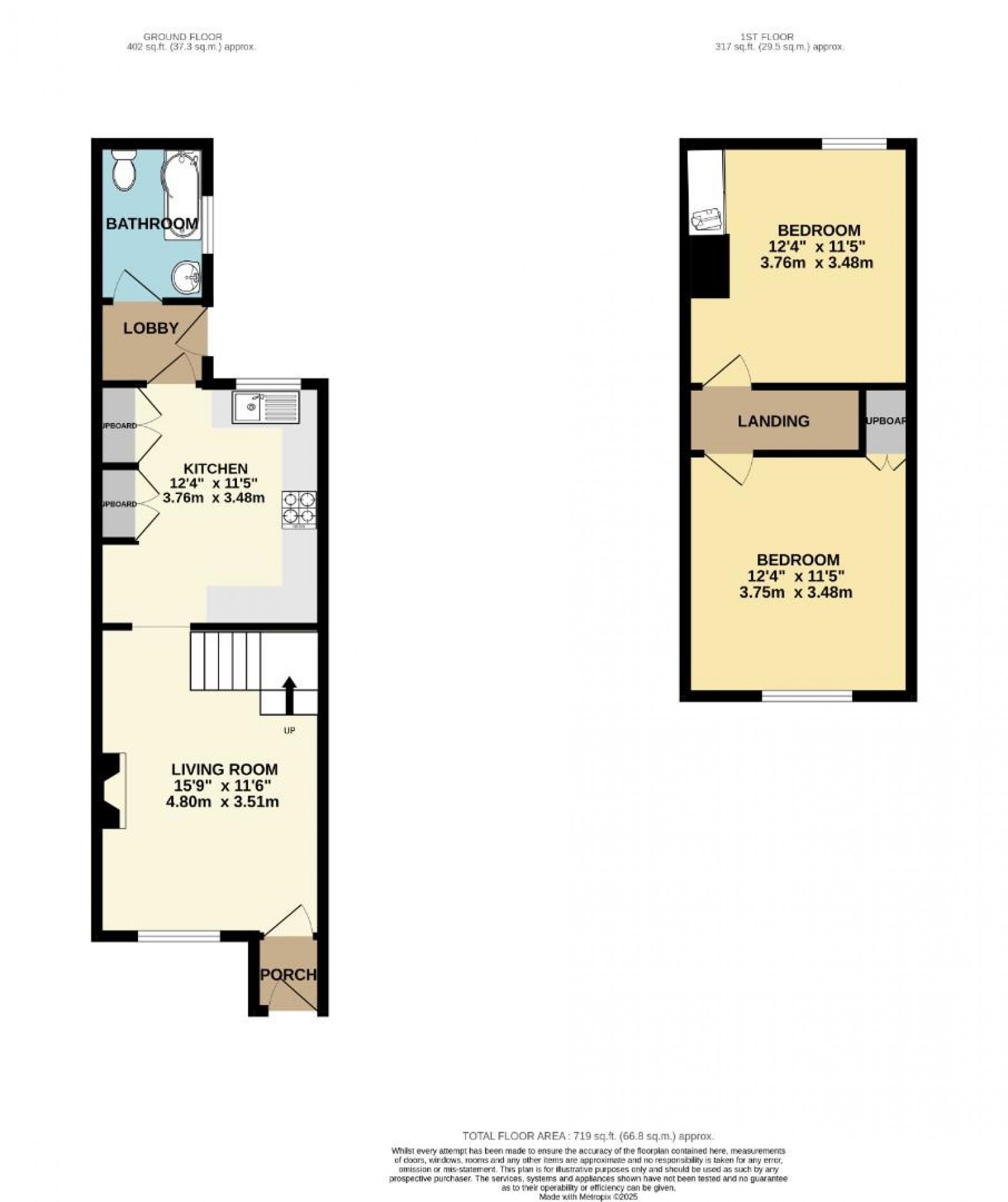Floorplan for South Oak Lane, Wilmslow