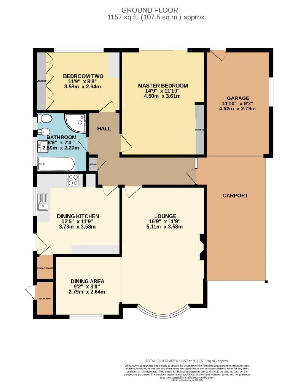 Floorplan for Roseway, Bramhall, Stockport