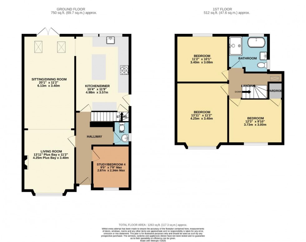 Floorplan for Finney Drive, Wilmslow
