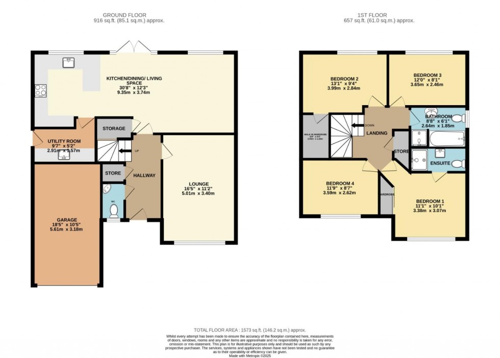 Floorplan for Ringway Avenue, Woodford