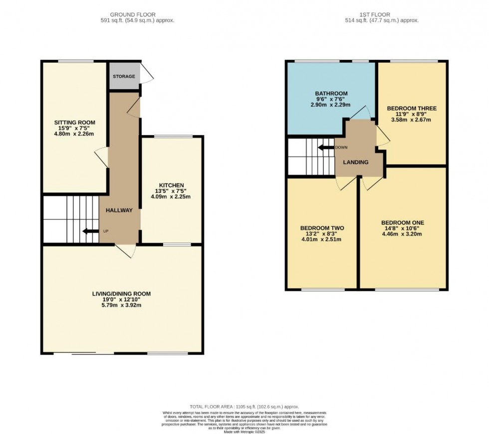 Floorplan for Bodmin Drive, Bramhall