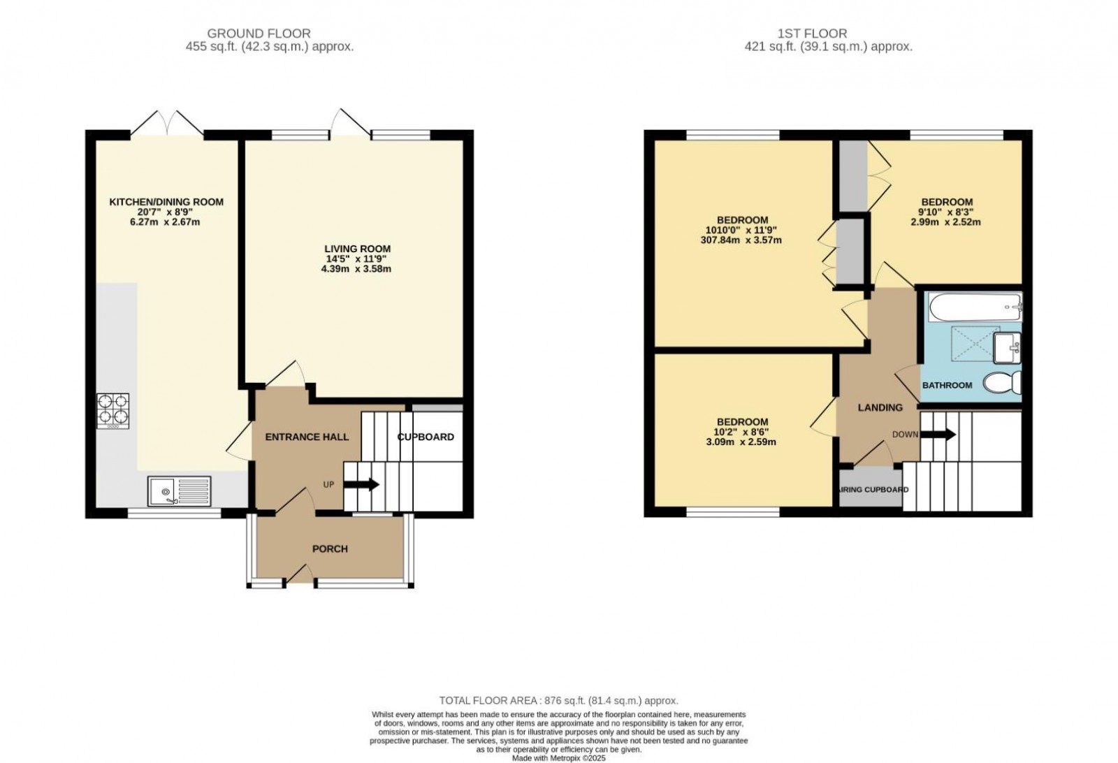 Floorplan for Lancaster Road, Wilmslow
