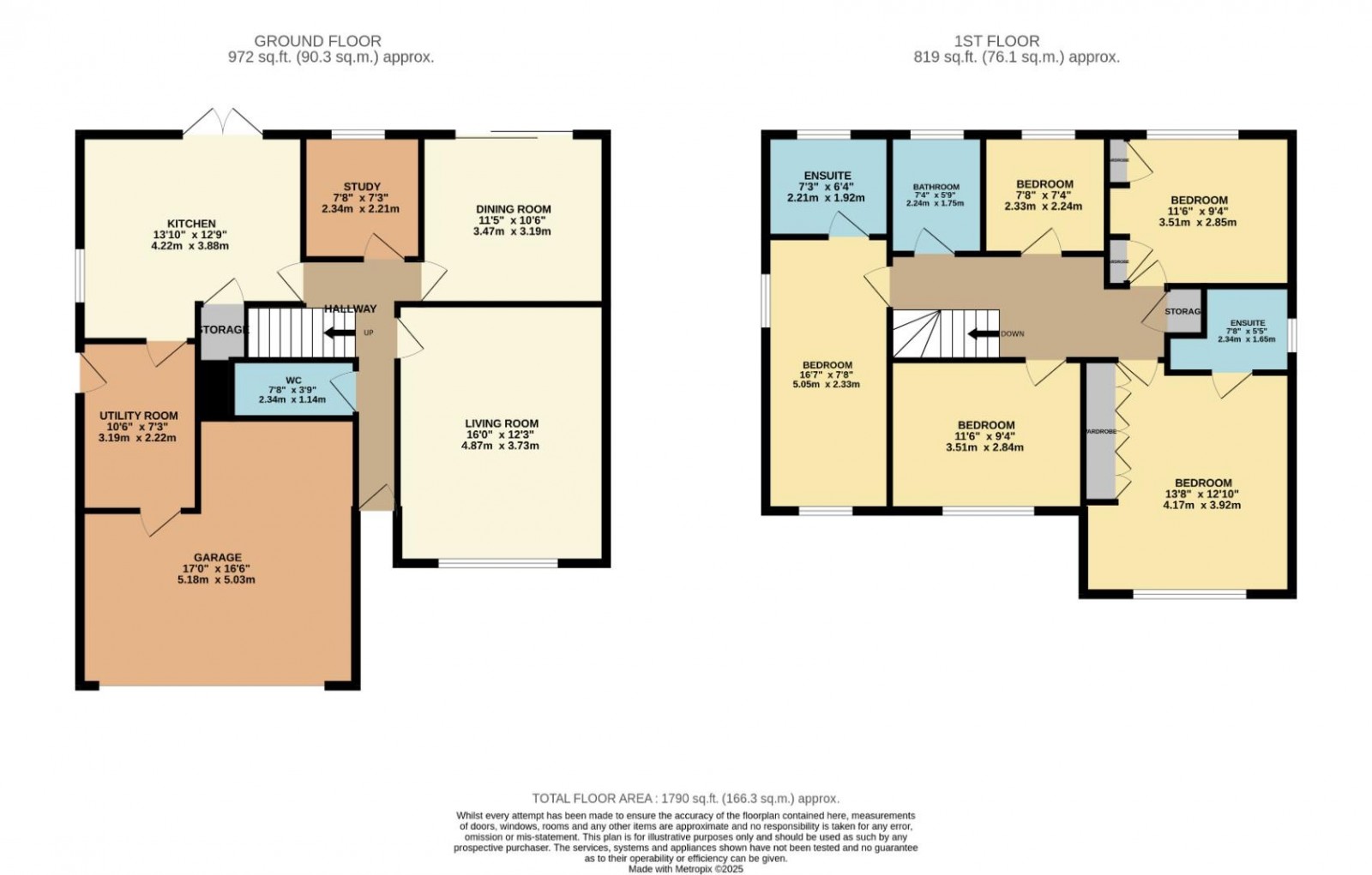 Floorplan for Orwell Close, Wilmslow