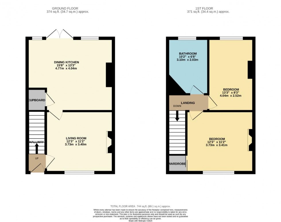 Floorplan for Hawthorn Walk, Wilmslow