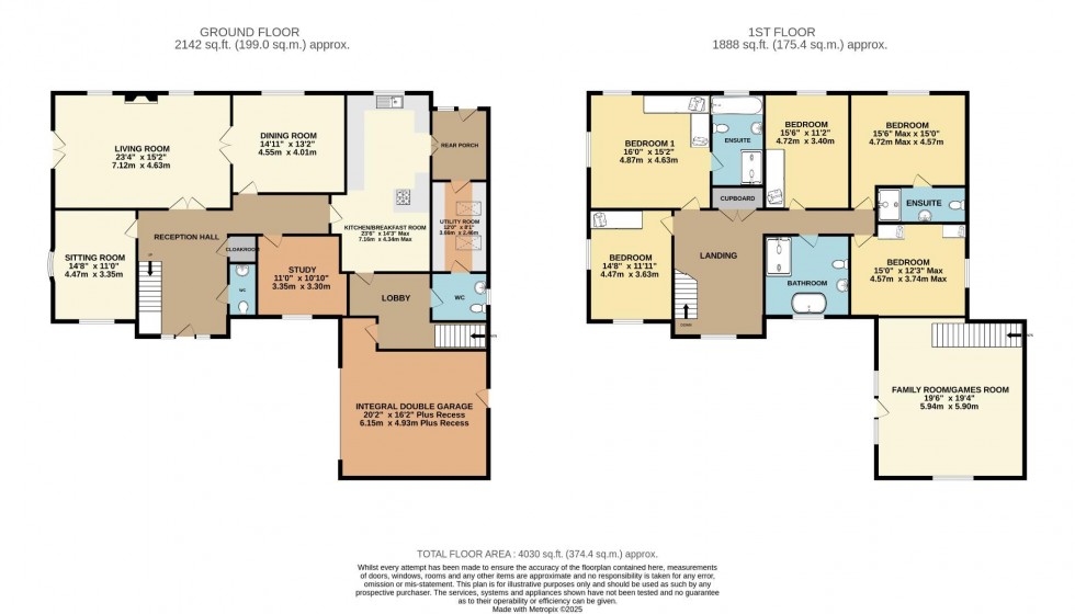 Floorplan for Sherbrook Rise, Wilmslow