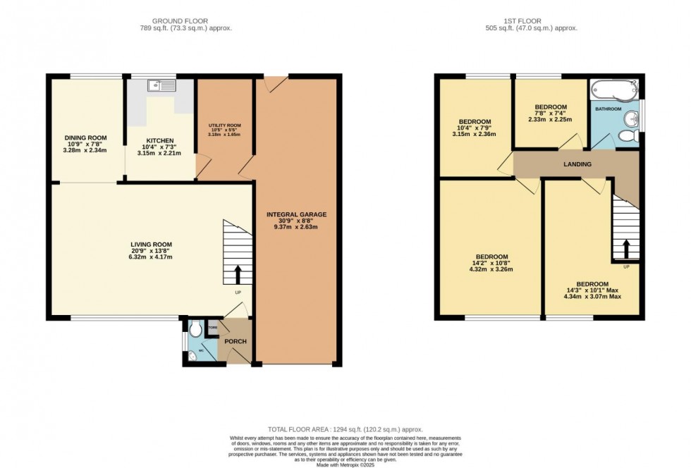 Floorplan for Lyndhurst Close, Wilmslow