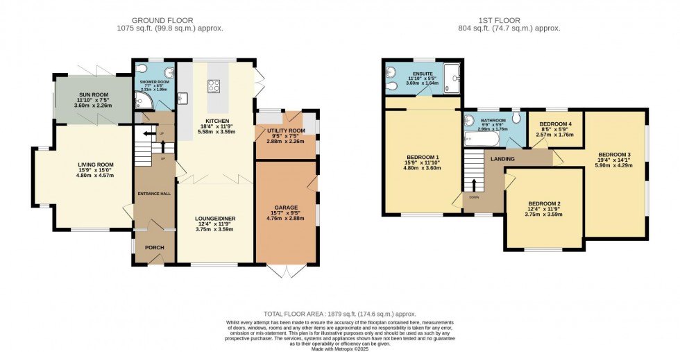 Floorplan for Stanneylands Road, Wilmslow