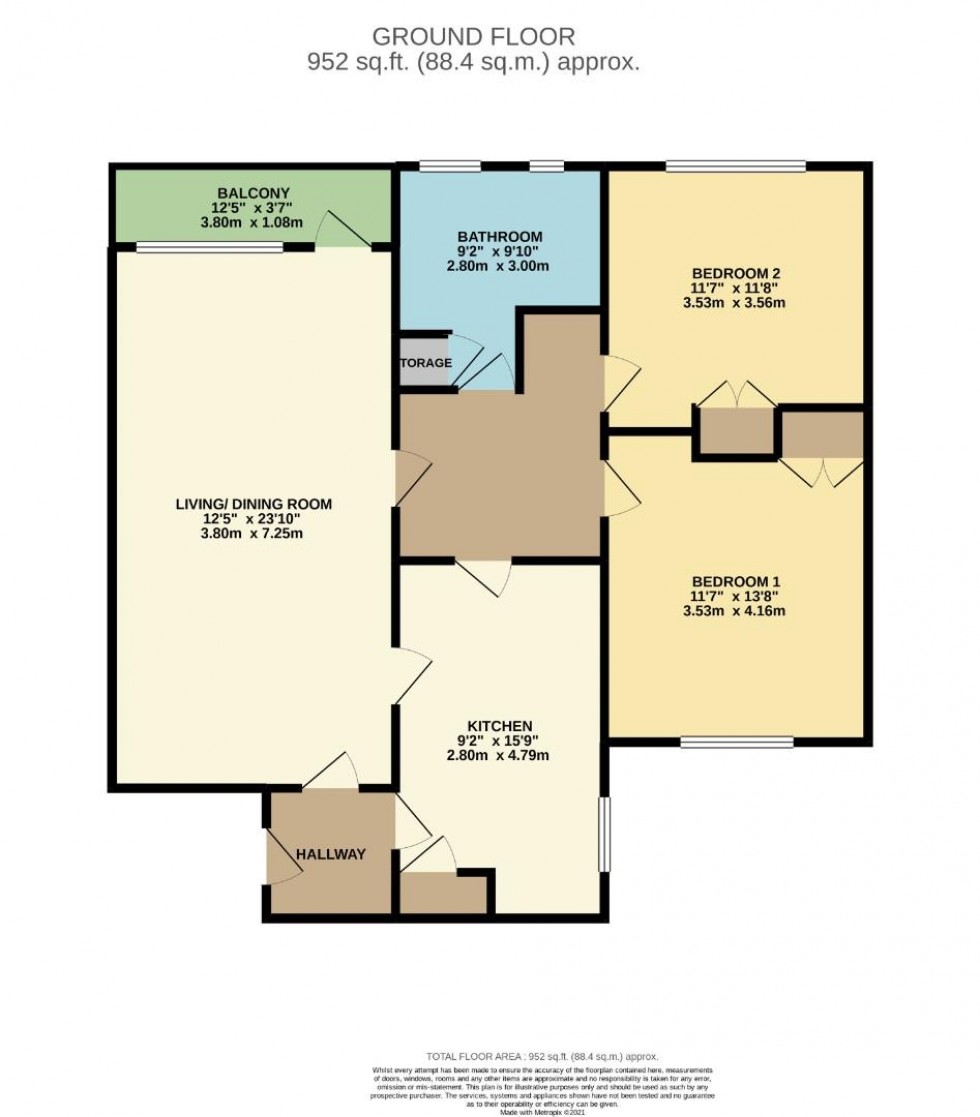 Floorplan for Bramhall Park Road, Clysbarton Court