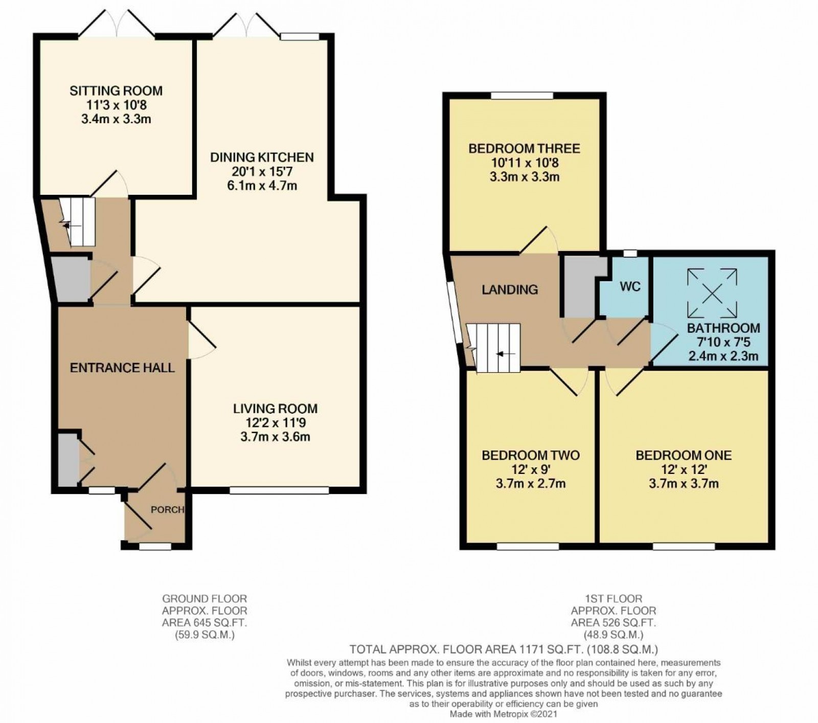 Floorplan for Grove Lane, Cheadle Hulme