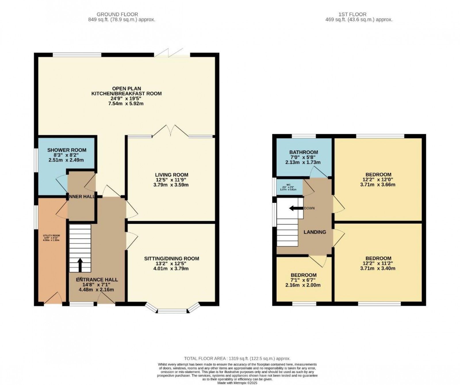 Floorplan for Bedells Lane, Wilmslow