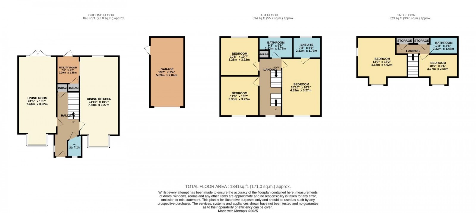 Floorplan for Monk Close, Tytherington, Macclesfield