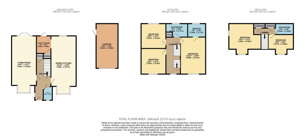 Floorplan for Monk Close, Tytherington, Macclesfield