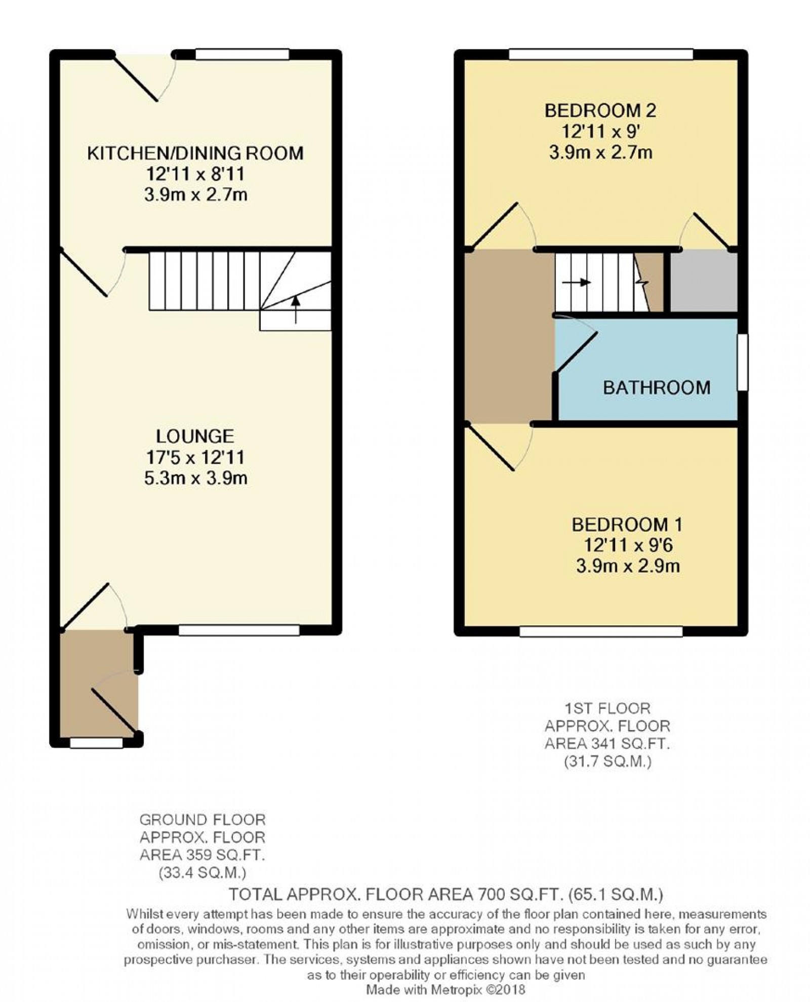 Floorplan for Bickerton Drive, Hazel Grove