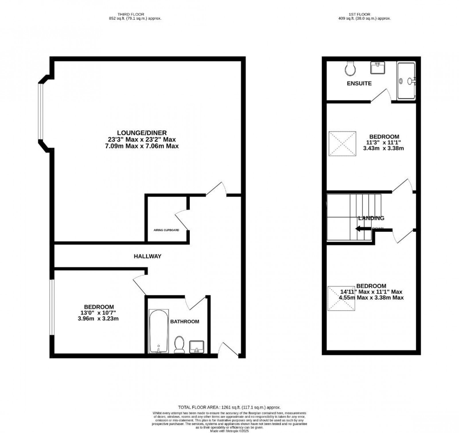 Floorplan for Station Road, Wilmslow