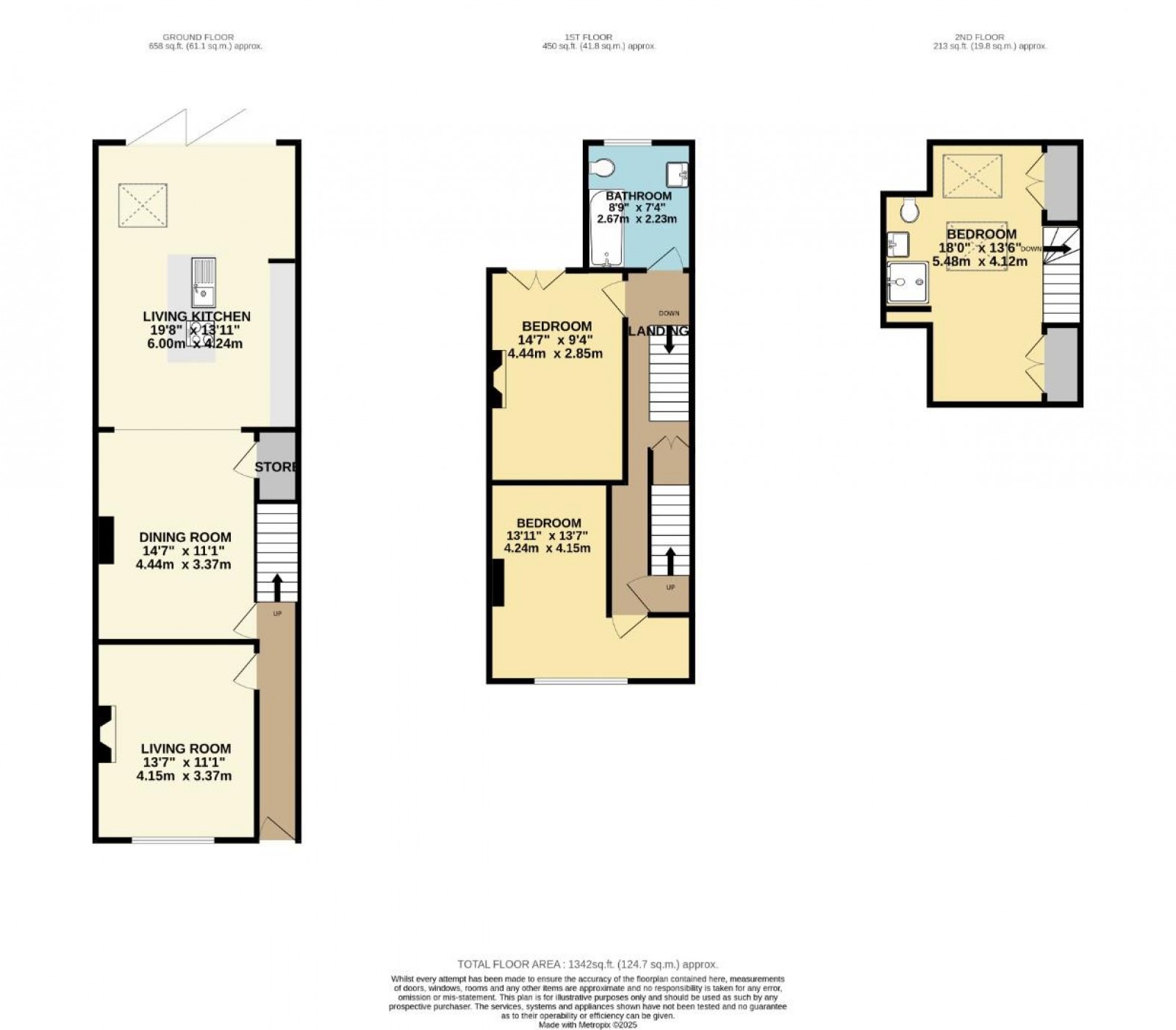Floorplan for South Oak Lane, Wilmslow