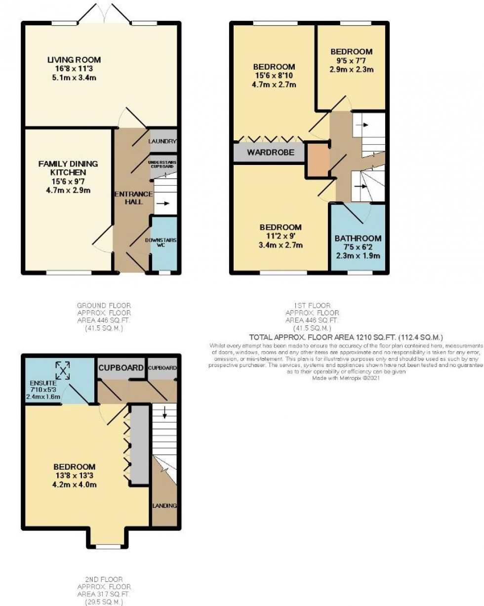 Floorplan for Merlin Close, Woodford, Stockport