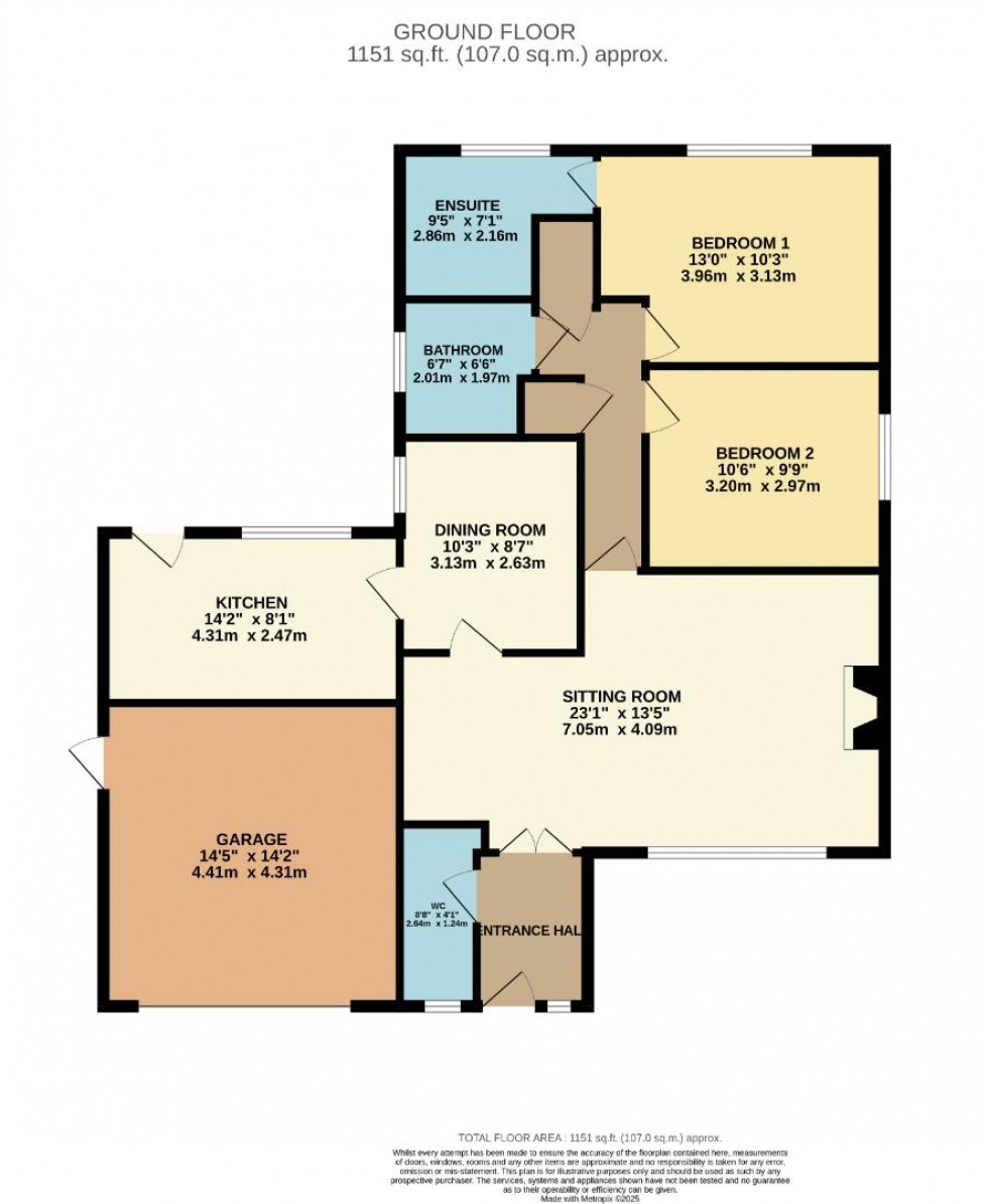 Floorplan for Ashford Road, Wilmslow