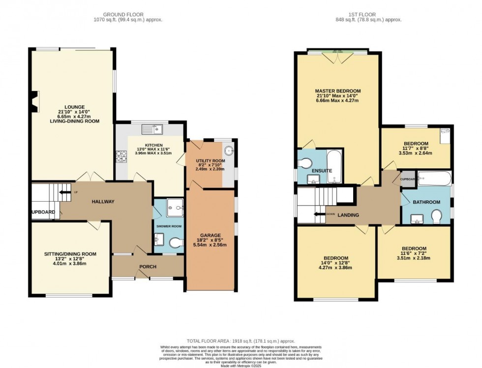 Floorplan for Grange Park Avenue, Wilmslow