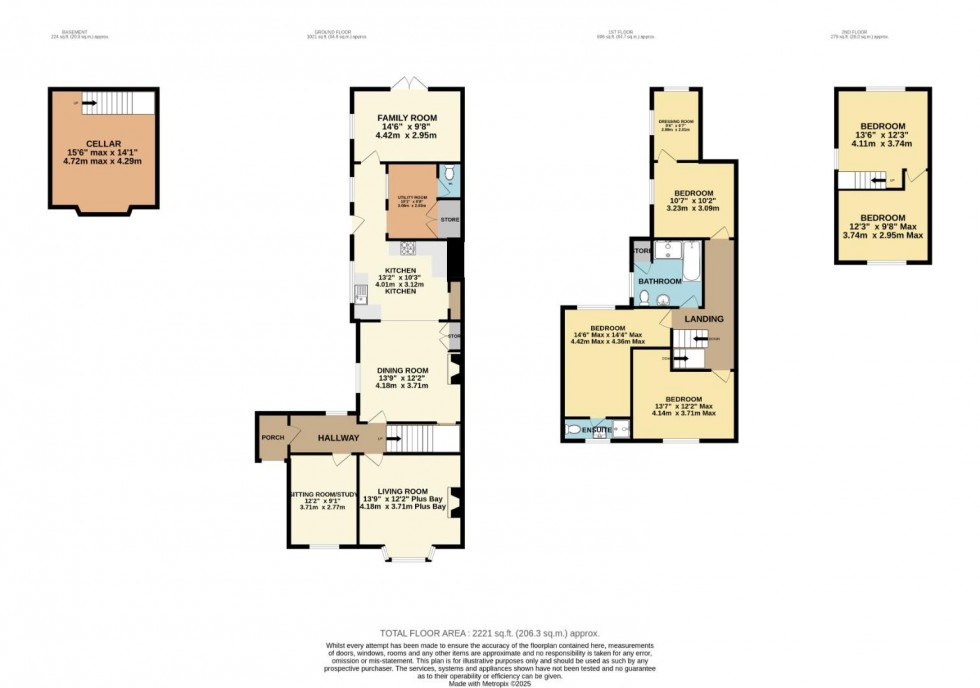 Floorplan for Moor Lane, Wilmslow