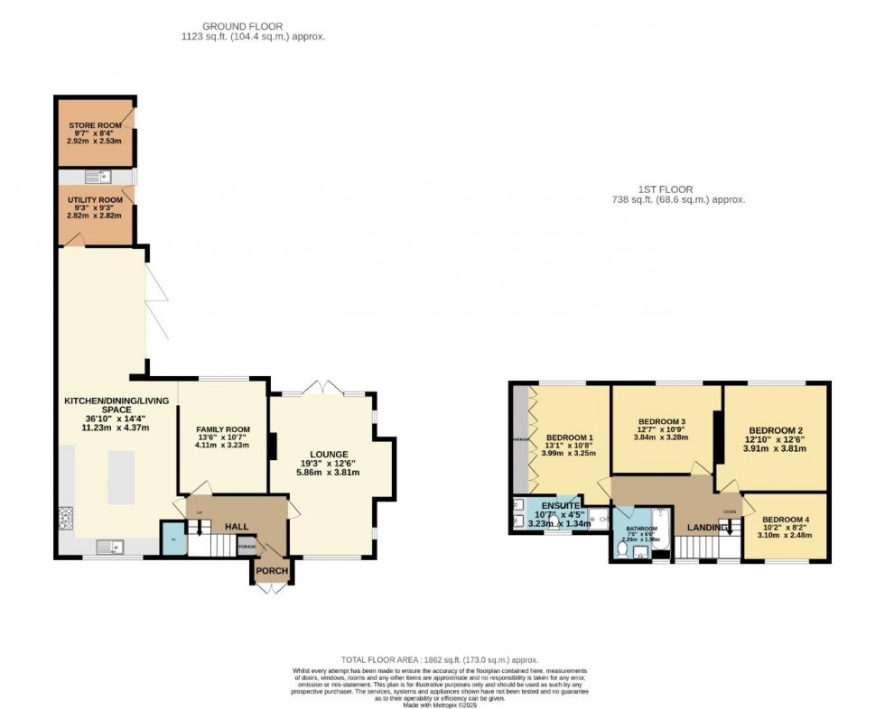 Floorplan for Bramley Road, Bramhall, Stockport