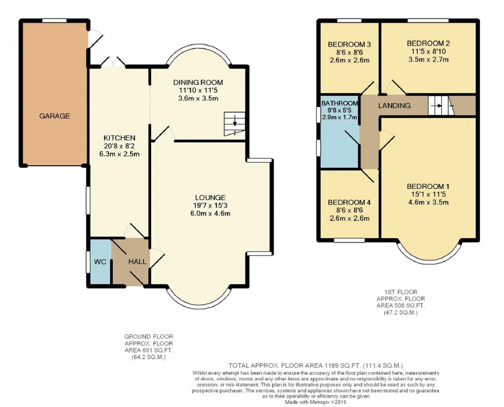 Floorplan for Truro Close, Bramhall