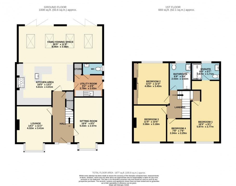 Floorplan for Ack Lane West, Cheadle Hulme, Cheadle