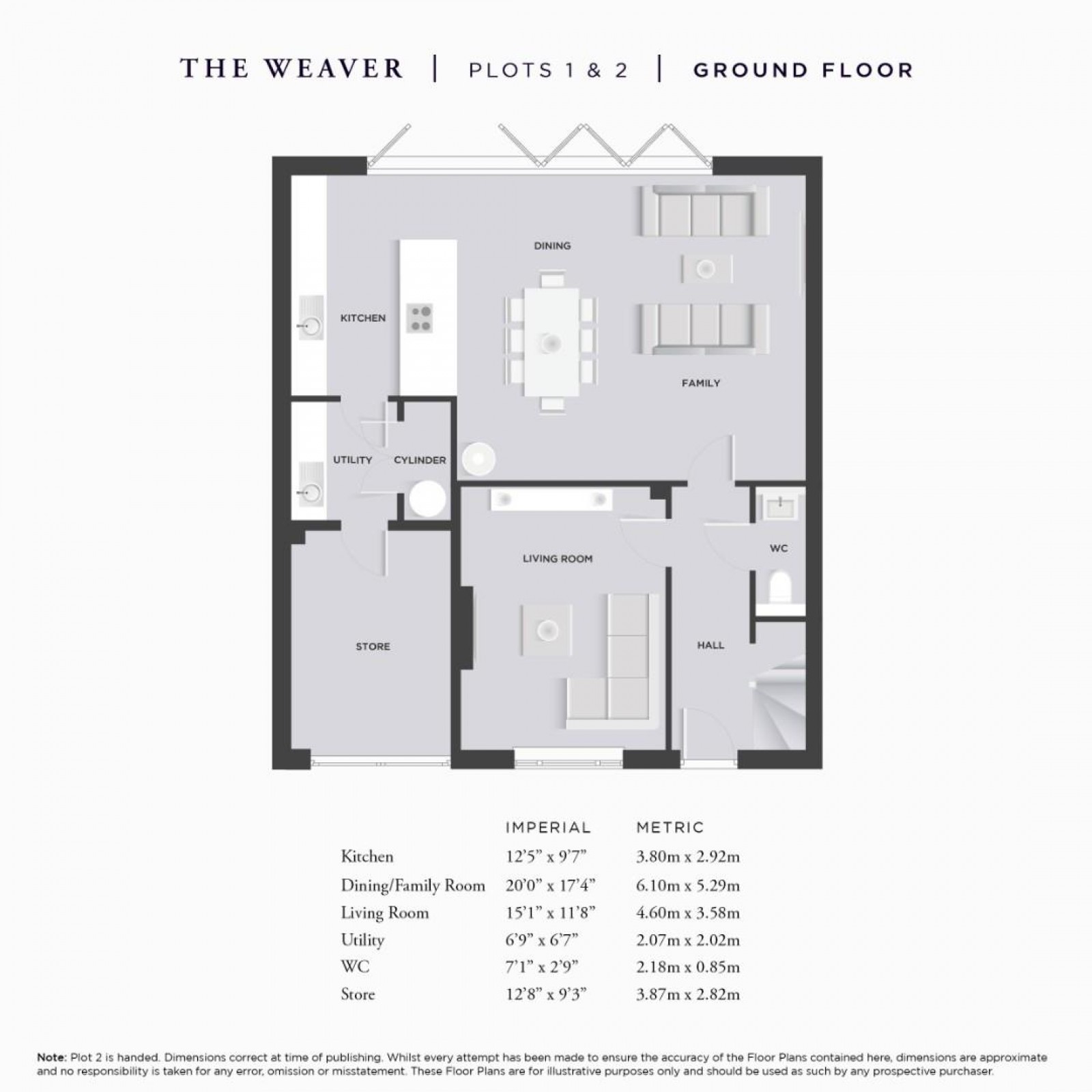 Floorplan for The Weaver, Deanwater Drive, Woodford