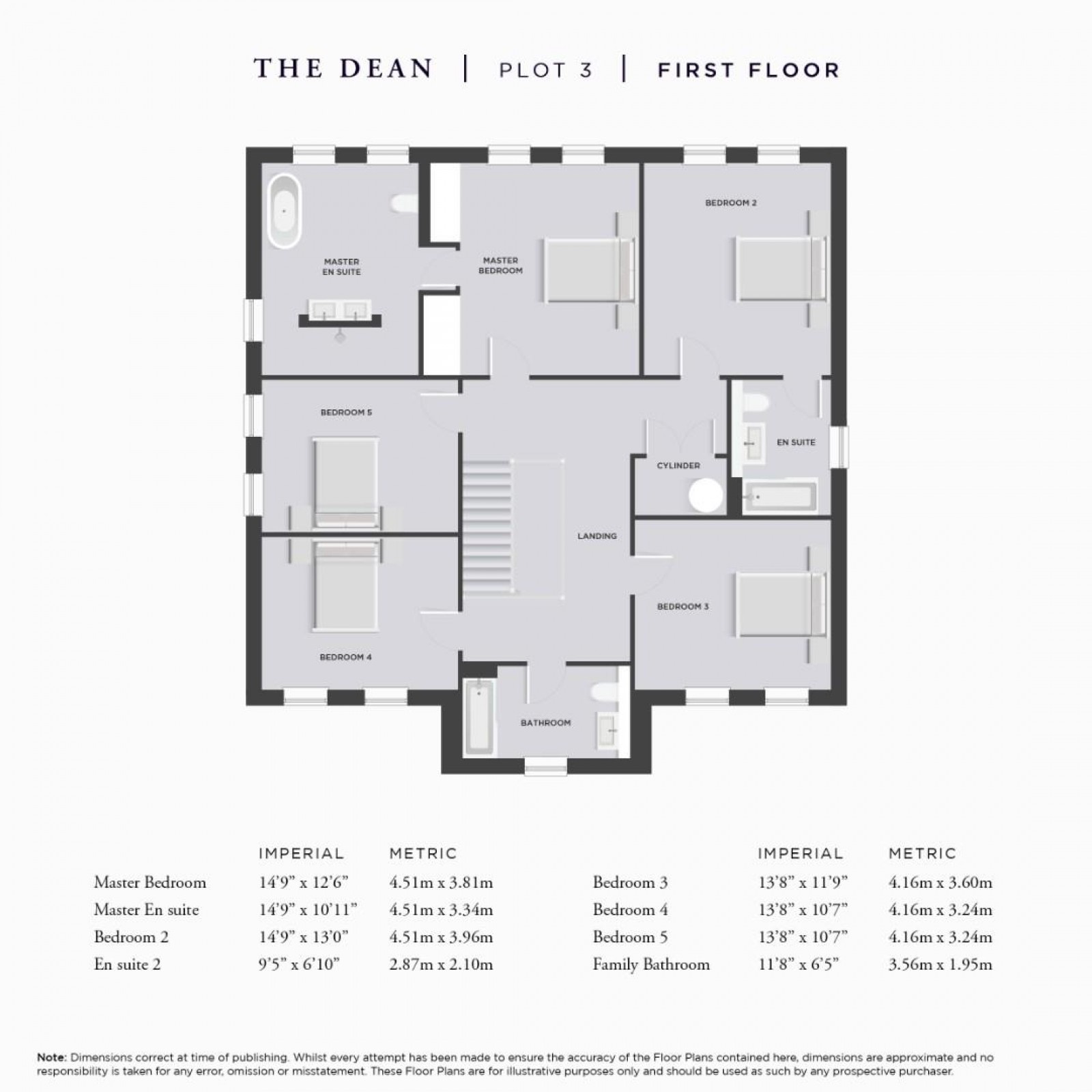 Floorplan for The Dean, Deanwater Drive, Woodford